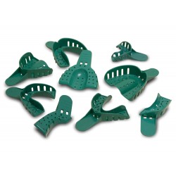 Perforated Disposable Impression Trays - Green